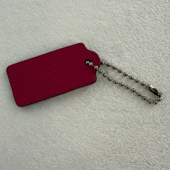 Coach Raspberry Bag Tag - Picture 4 of 8